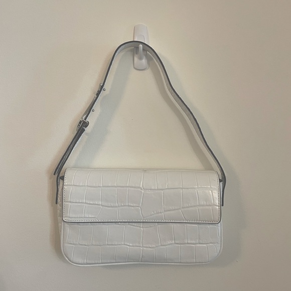 Staud White Croc Tommy Bag - Picture 4 of 8